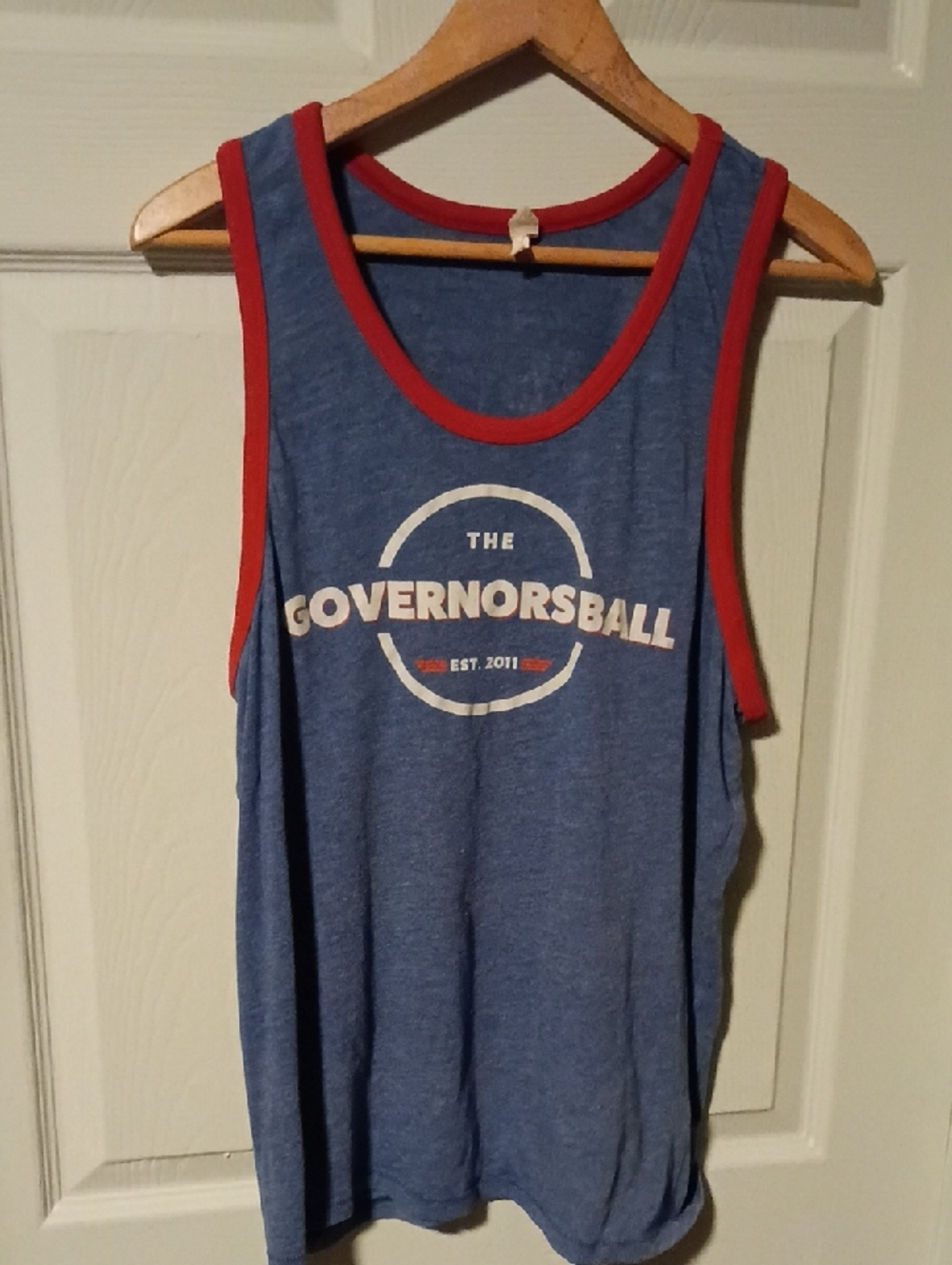 Governors Ball Blue & Red Logo Tank Top